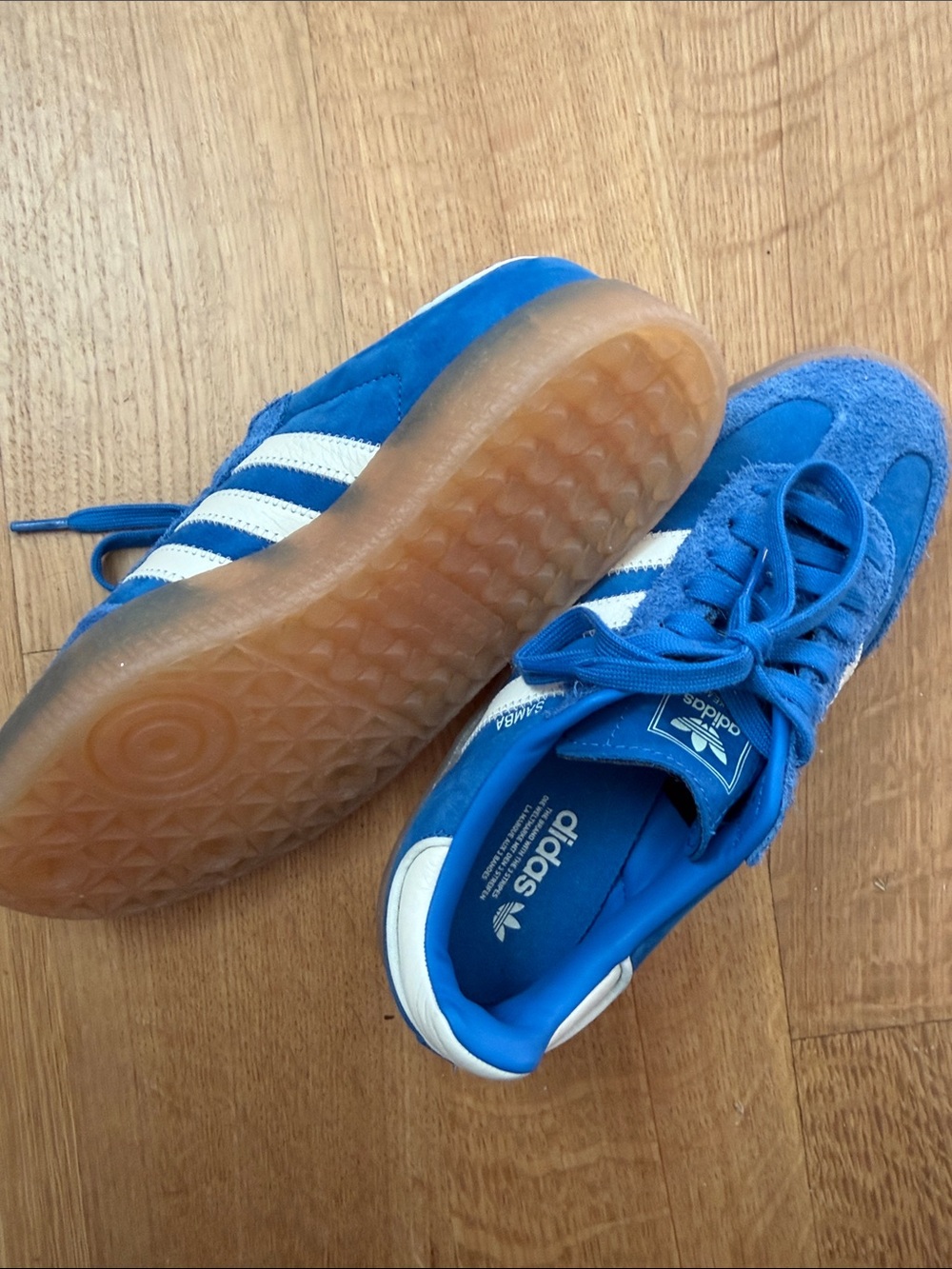 Womens adidas Sambae Athletic Shoe - Royal / White / Gum NWT - Picture 3 of 4